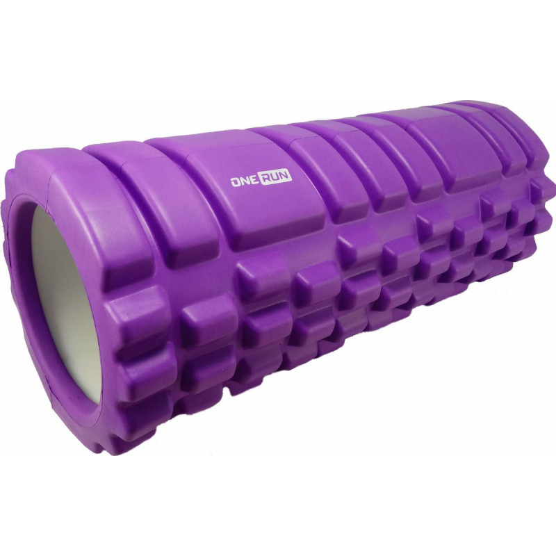 Массажный ролик для фитнеса и йоги - фиолетовый 