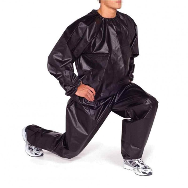 Костюм-сауна Термический спортивный костюм -сауна, чёрный 