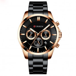 Мужские часы Curren 8358 Rose Black