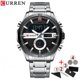 Мужские часы Curren HAIMAITONG  silver black box