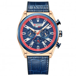 Мужские часы Curren 8392  Rose Gold Blue