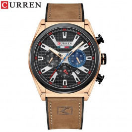 Мужские часы Curren 8392 Rose Gold Brown