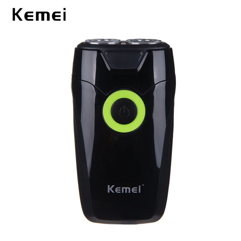 Kemei KM - 202A аккумуляторная бритва с двумя лезвиями, электрическая бритва - Чёрный